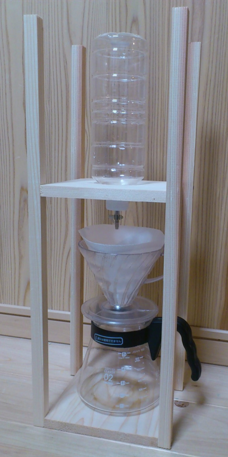 自作ウォータードリッパーで水出しコーヒーを作った かりおもんのコーヒーブログ かりおもん 藤枝の自家焙煎珈琲豆店
